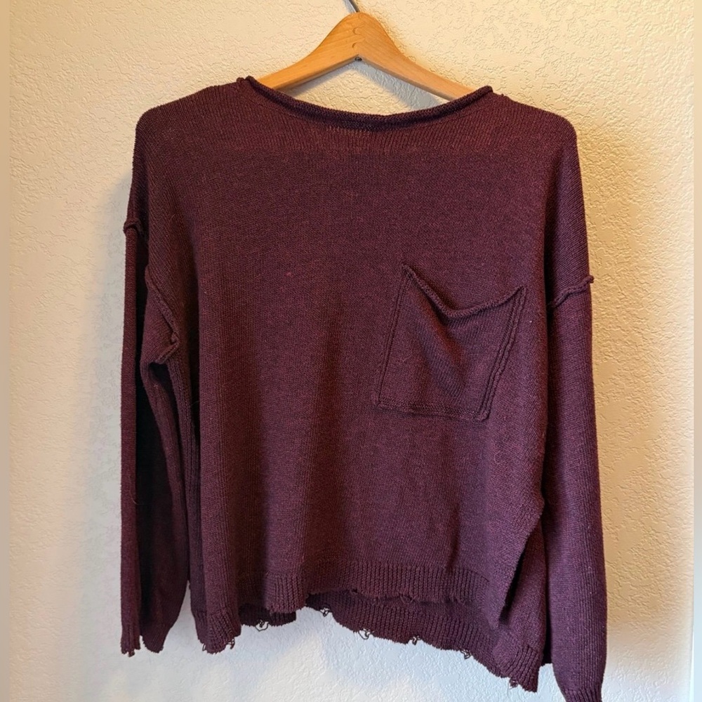 Promesa Maroon Knit Sweater